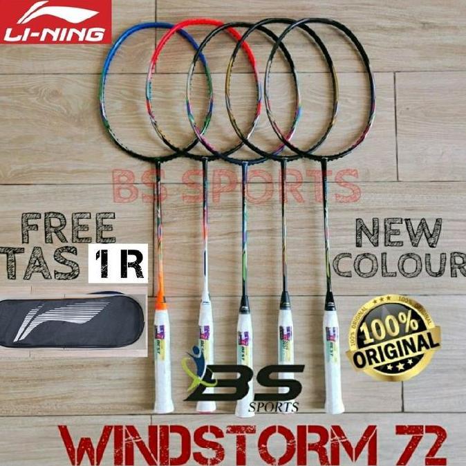 Promo Raket Badminton Raket Lining Windstorm 72 Original