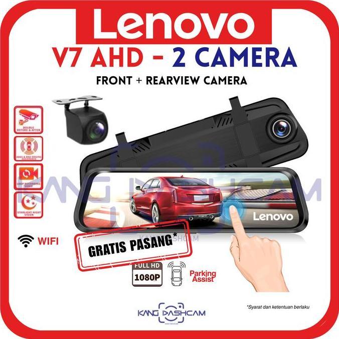 Lenovo V7 AHD Dual Camera Dashcam Car DVR Camera Mobil