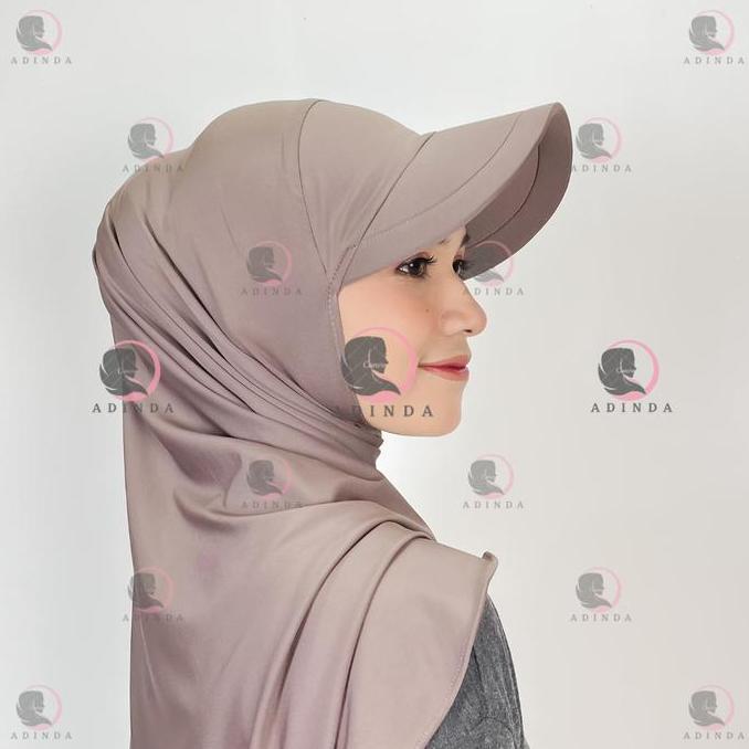 Thebest- Pasmina Topi I Pasmina Sporty Topi Jersey Premium I Hijab Sport Dewasa
