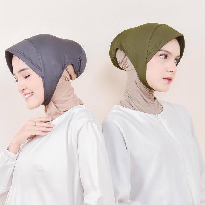 Thebest- PUSSAT Naura Inner Ciput Topi Jersey Premium Anti Tembem Ciput Pet Antem Ciput Marsha Inner