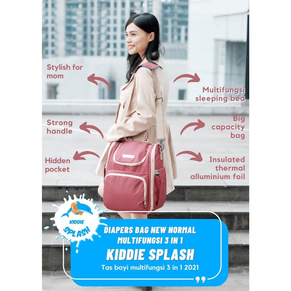 Diaper Bag / Tas Bayi Multifungsi / Tas Perlengkapan Bayi Waterproof Kiddie Splash