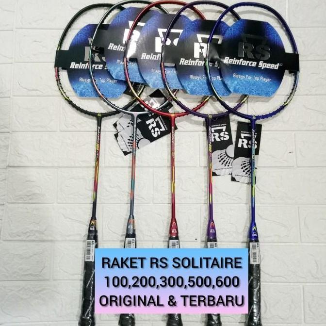 Promo Raket Badminton Rs Solitaire 100,200,300,500,600 Original