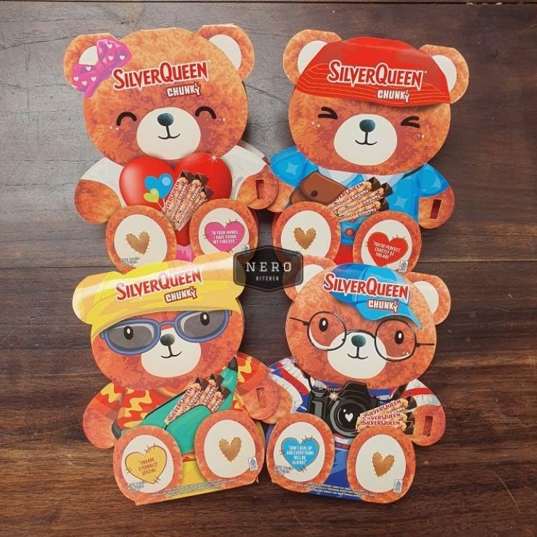 Promo Velantine!! Silverqueen Teddy Bear / Silverqueen beruang / Silverqueen chunky bear / Coklat Va