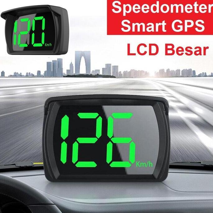Speedometer Mobil Digital Speedometer GPS Digital KM/H dengan Tampilan Huruf Besar LED untuk Mobil T