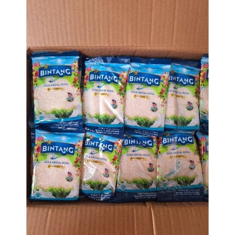 Gula Kristal Putih Bintang Renceng 1 Dus isi 10 Renceng (1 Renceng isi 10 Pcs @35 Gram)