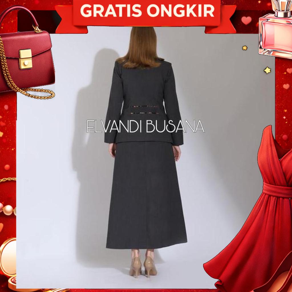 Setelan Jas Wanita / Seragam Kerja Blazer Wanita / Seragam Guru / Setelan Baju Guru Wanita - 7007 Ab