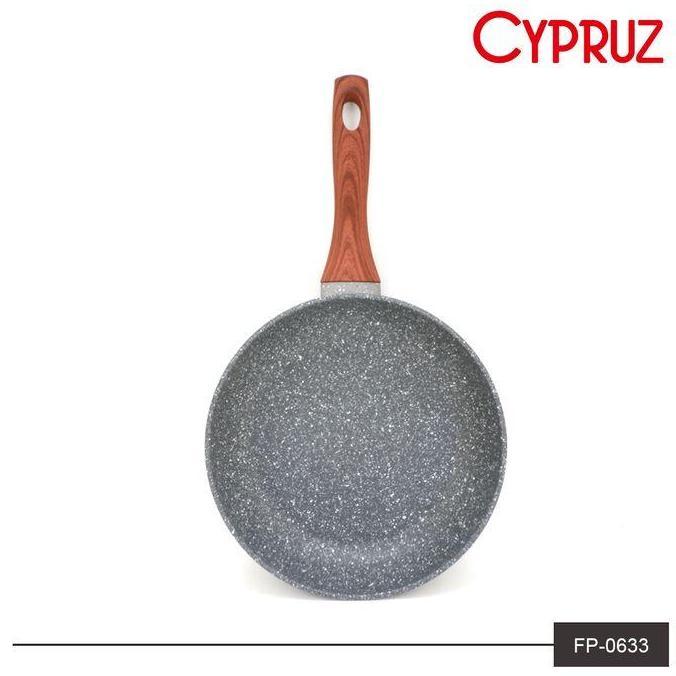 Terpopuler- Fry Pan Marble Granit Wajan Penggorengan Cypruz Original