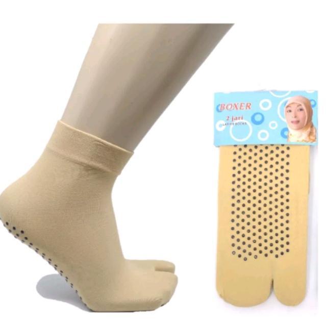 RECOMMENDED` Kaos Kaki Jempol Stocking Pendek Anti Slip Tipis Transparan Warna kulit
