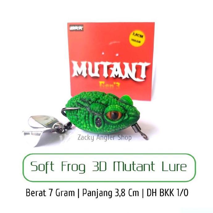 Fhistik- Soft Frog Double Blade 3D Mutant Lure Gen 3
