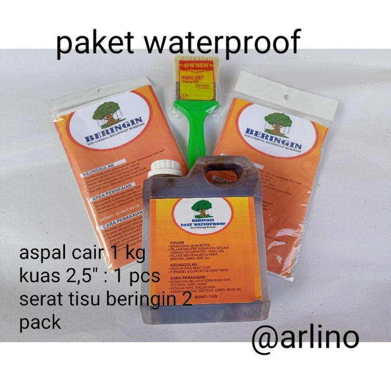 Paket Waterproof Aspal Cair + Tisu Pelapis Anti Bocor