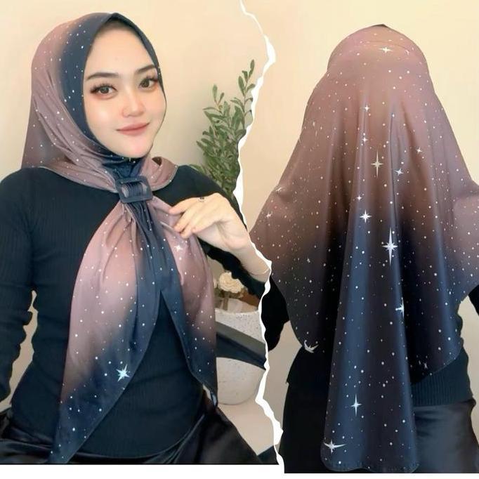 Terpopuler- Almeera2 Segitiga Instan Printing Sublim Premium Rizwa Hijab Muslim