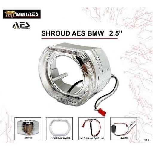 Shroud Bmw 2,5 Inchi Merk Aes Projie Projector Lampu Motor Mobil