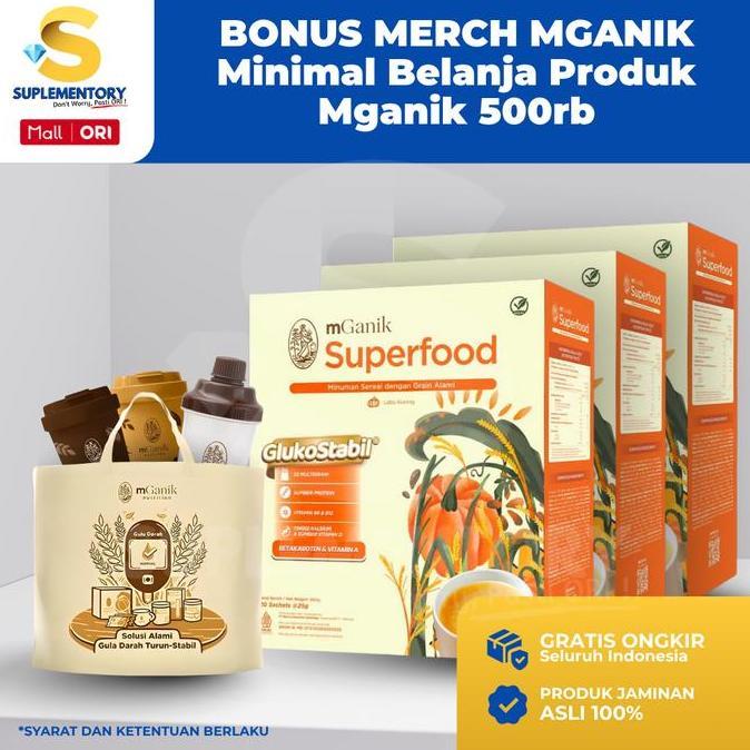 Cod,Bisa- Mganik Superfood Sereal Multigrain 3 Box Labu Kuning Kurma