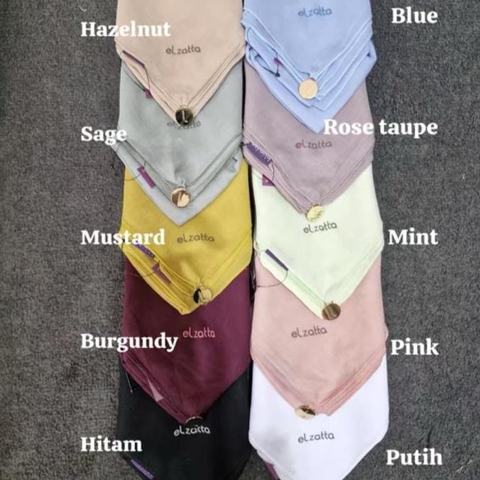 Terpopuler- Keisha Paris X Adelia Pasha Scarf Hijab Segiempat Polos Terbaru Elzatta Cantik Murah