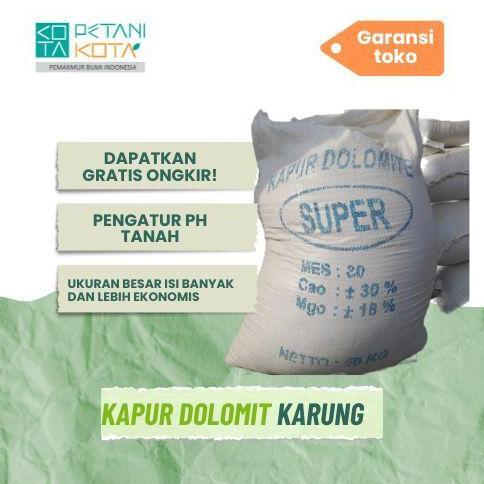 Taman- Kapur Dolomit Super Kaptan Pertanian 30 Kg Karung Perikanan Peternakan
