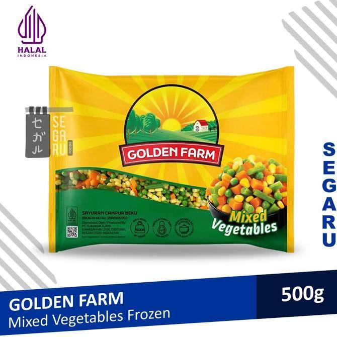 Lapakkita- Golden Farm Mix Vegetable Frozen Sayur Beku 500 Gram
