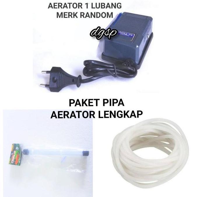 Blebeb- Paket Pipa Aerator Selang Dan Mesin Aerator Aquarium Lengkap