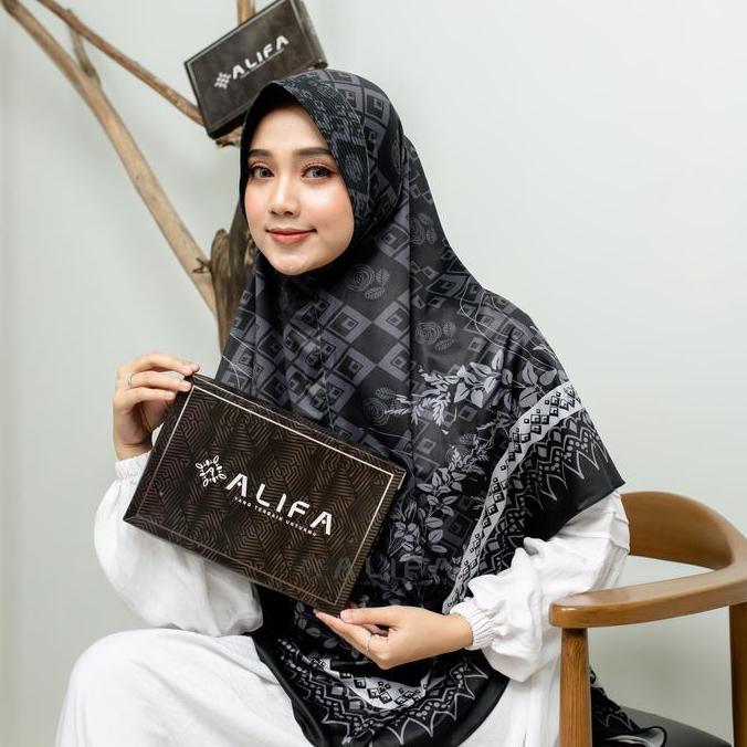 Terpopuler- [Gratis Scrunchie] Hijab Instan Jumbo Sublim Motif Salwa Pet Hijab Instan Syari Hijab Sy