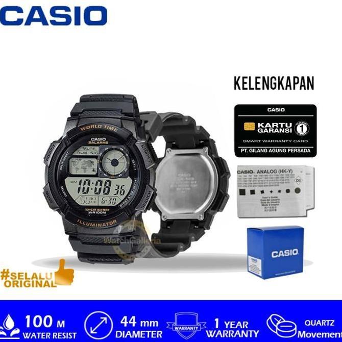 TERBARU Casio GENERAL AE-1000W-1AVDF / AE 1000W 1AVDF / AE-1000W ORIGINAL