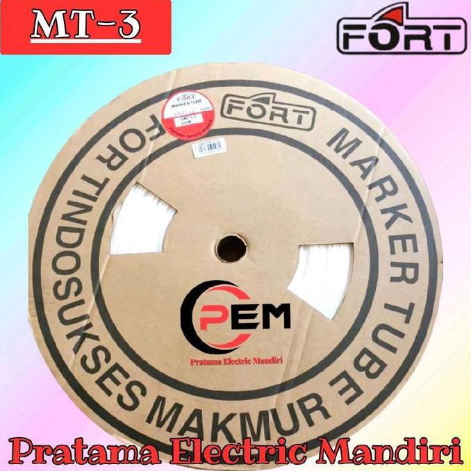 [ROLL=200MTR] FORT MARKER TUBE MARKING TUBE KABEL MARKER OMT MT-3 MT-3.0 MT-3,0 MT3 MT3.0 MT3,0 OMT-