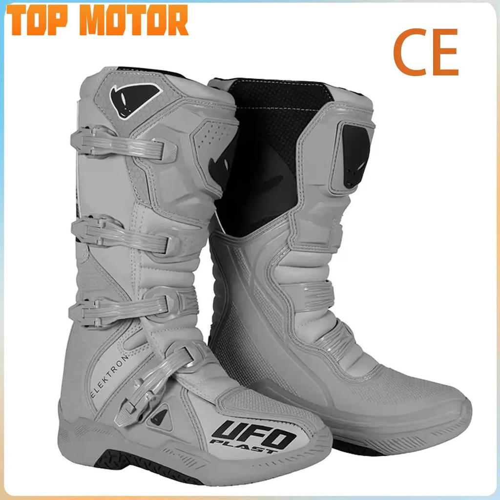 Original UFO Elektron Off-road Motorcycle Boots ATV Motocross Botas CE Certification Rally Men Dirt 