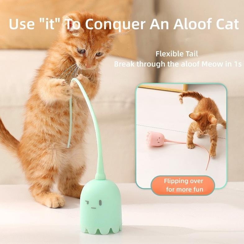 Mainan Hewan Bentuk Jelly Fish Ekor Ajaib / Mainan Anjing Kucing Elektrik Otomatis Bentuk Ekor Ajaib