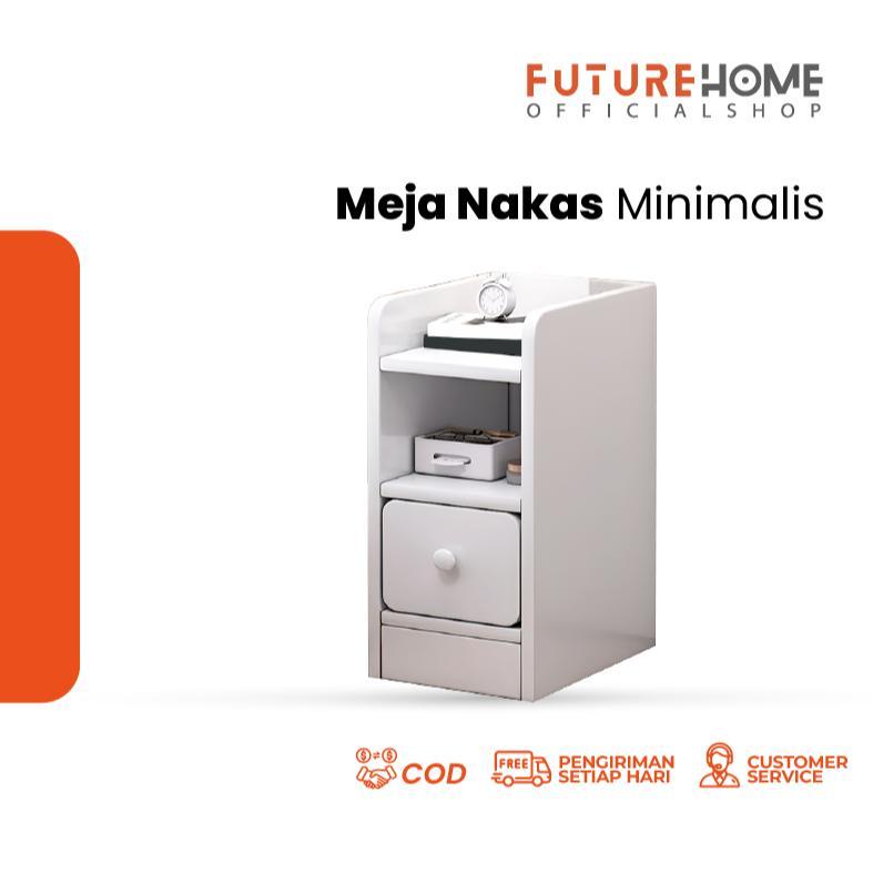 Meja Nakas Putih Kamar Tidur Meja Minimalis Meja Samping Kamar Tidur Minimalis Futurehome.id