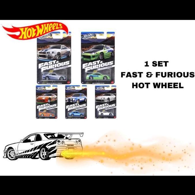 Hot Wheels Fast and furious 2025 1set