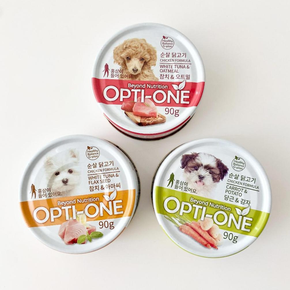 WOOFIDOO OptiOne DOG Wet Food Korea Makanan Basah Kaleng Can Food Anjing Opti-one Sajo