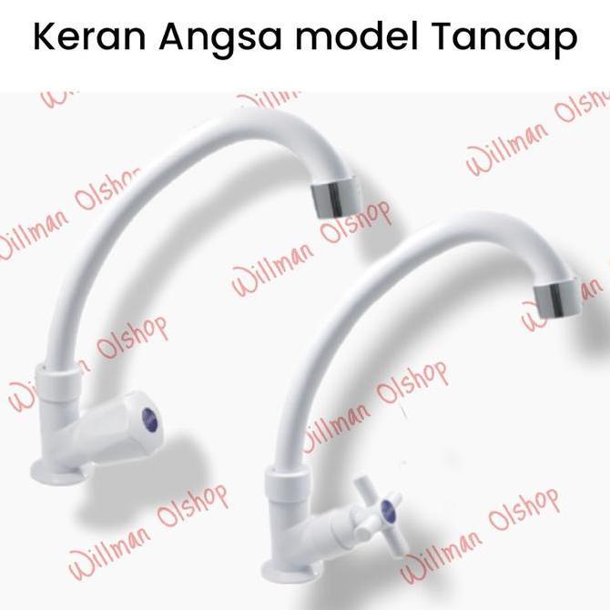 Serbaledeng- Keran Angsa Plastik Pvc Tancap Tanam Kran Sink Cuci Piring