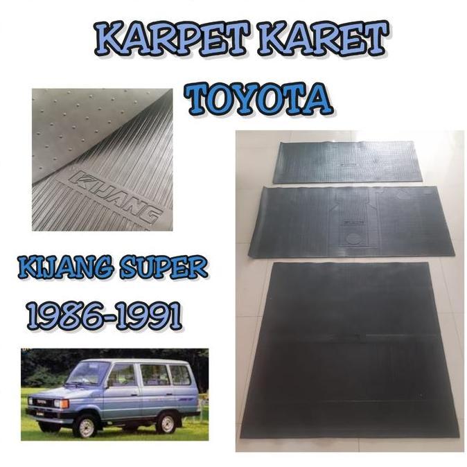 karpet karet alas lantai mobil kijang super full set