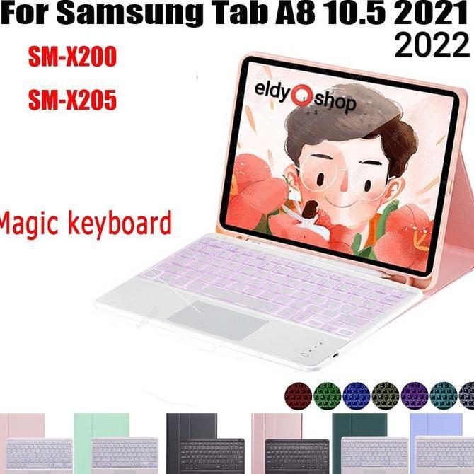 Case Keyboard Samsung Tab A8 10.5 2022 2021 Backlight Keyboard