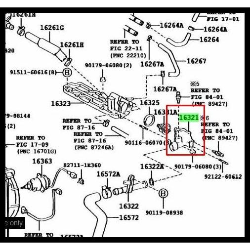 BEST DEAL INLET WATER 16321-20XNX ORI ALPHARD MNH15