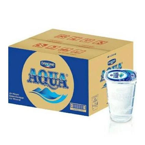 promo - aqua gelas air mineral 240 ml 1 dus isi 48