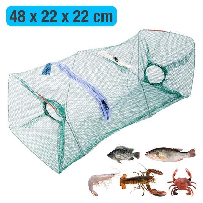Bst Ready Bubu Jaring Perangkap 2 Lubang 48X22X22 Cm Jebakan Ikan Udang Kepiting Lobster Model Kotak
