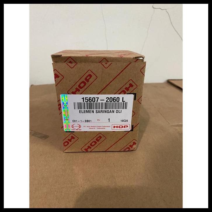 TERMURAH ELEMENT OIL FILTER SARINGAN OLI TRUCK HINO HOP 156072060L TRUK 
