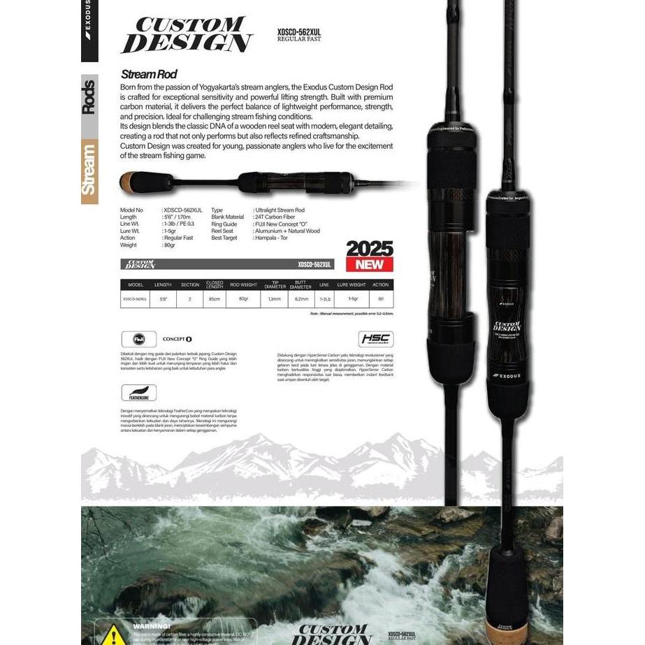 Bst Ready Joran Exodus Custom Design 562Xul | Stream Rod 1-3Lb | Regular Fast Best Seller