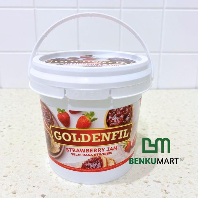 Nursellerjagat - Goldenfil Strawberry Jam 1kg | Selai Strawberry Goldenfil