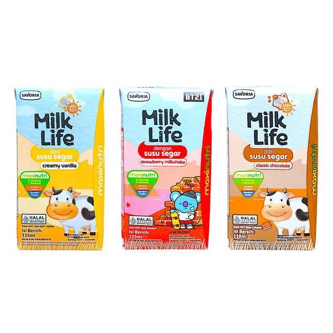 Alami- Susu Uht Milk Life 125 Ml 1 Dus Milklife Susu