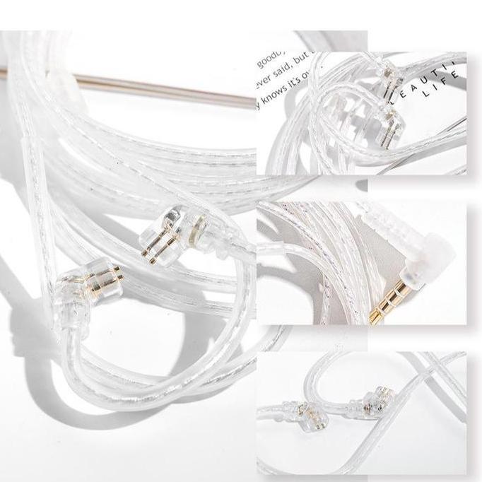 Jaminbagus- Jcally Pj2 Earphone Upgrade Silver-Plated Cable Kabel Iem Headset