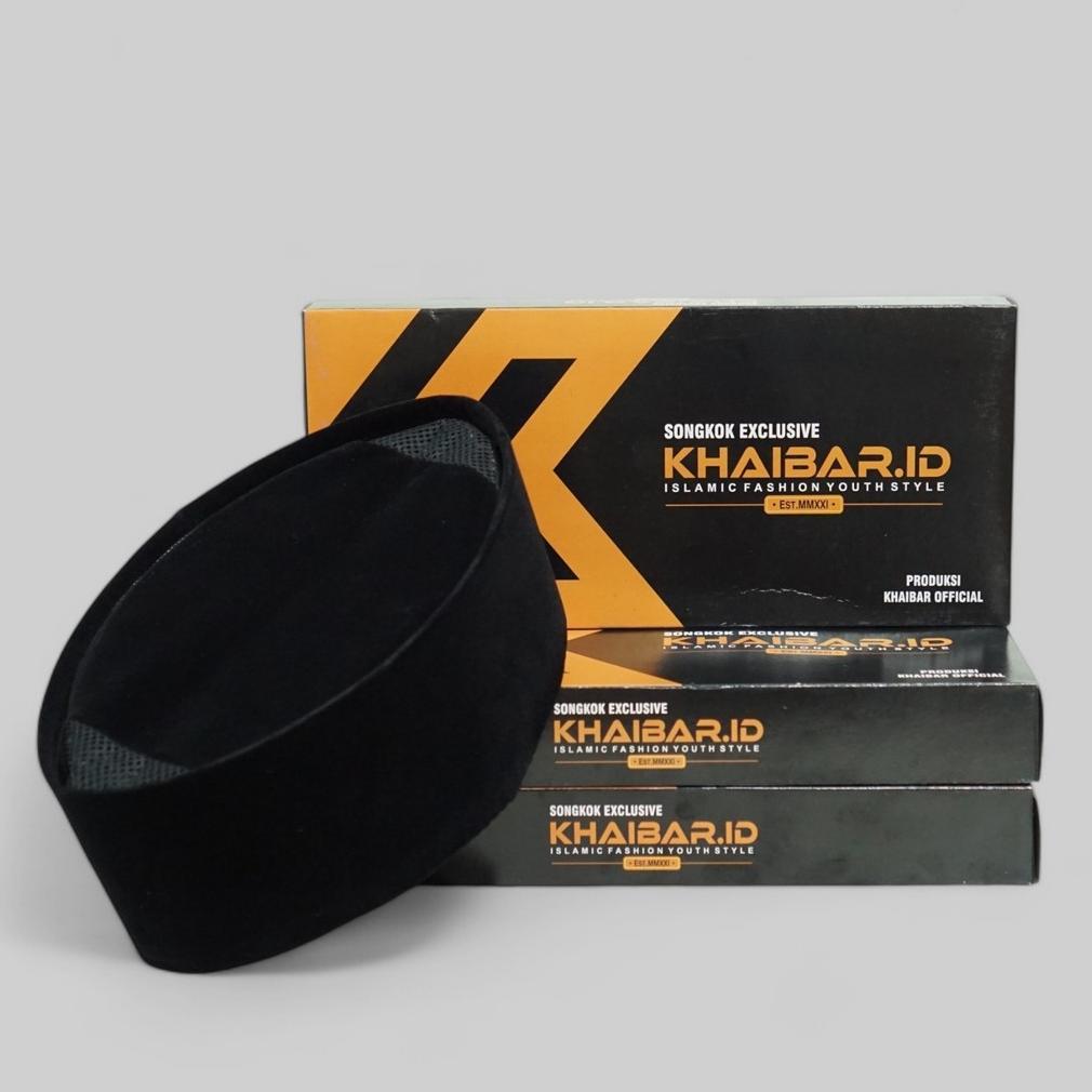 ORIGINAL PECI SONGKOK HITAM POLOS AC KOPYAH DEWASA DAN PECI HITAM ANAK SONGKOK PRESIDEN TINGGI 9