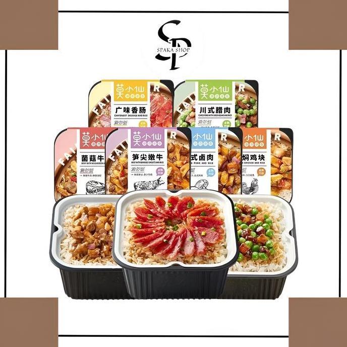 Nikmat- Mo Xiaoxian Hotpot Self-Heating Rice Instant Hotpot Nasi Box Instan Claypot Nasi Kotak Insta