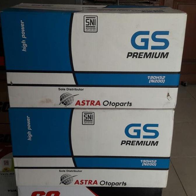 TERMURAH - Aki GS Premium ASTRA N200 12v 200Ah aki basah