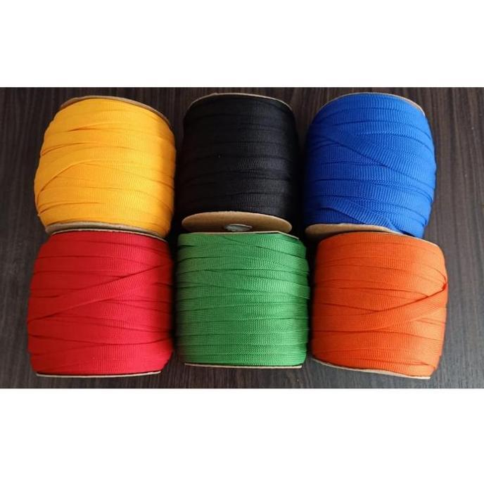 Organix- Tali Sepatu / Tali Id Card / Bahan Rajut 1Cm/Roll