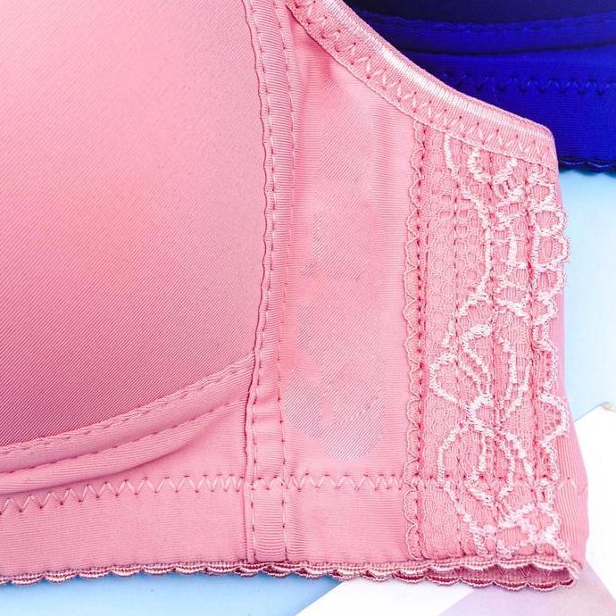 Bahanlembut- Polini - Pakaian Dalam Wanita Bra Cup Jumbo Tanpa Kawat  Kait 3 Polini Busa Tipis G388