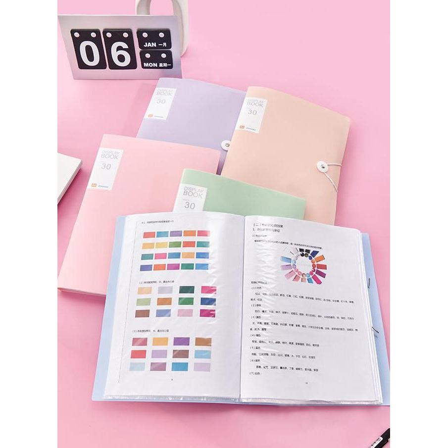 Organix- Map Dokumen Aesthetic A4 Map Folder F4 Clear Holder Document Keeper/Map Plastik Dokumen - Q