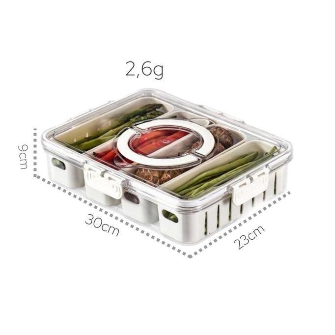 Saveulti- Kontainer Kulkas  Box Kontainer Jumbo Bahan Akrilik ( Body Plastik Pp Tutup Akrilik Pet )