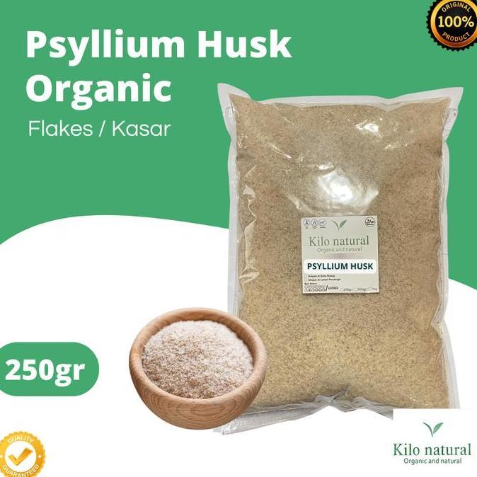 Nikmat- Psyllium Husk Organic 250Gr / Psyllium Husk Kasar Organik 250Gr