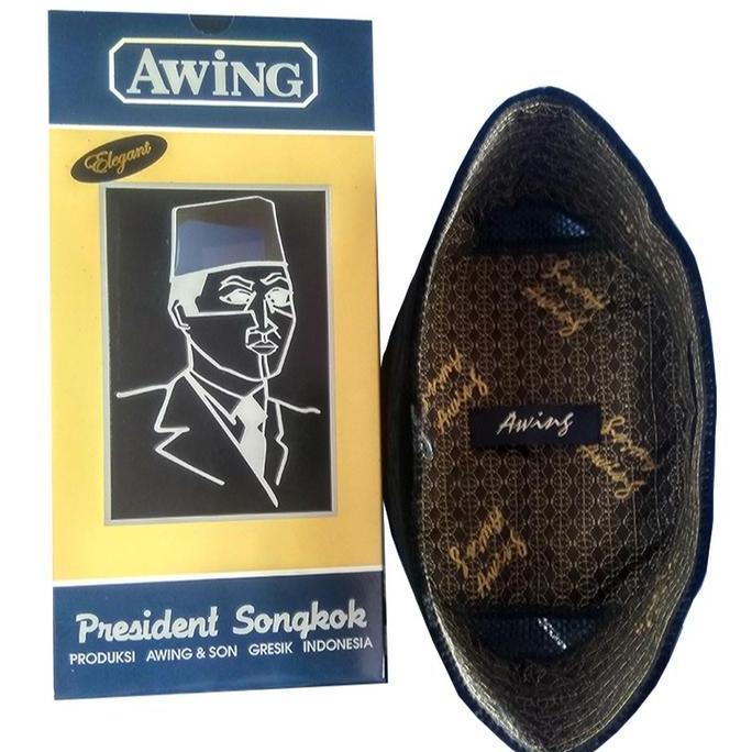 Songkok Kopyah Peci Awing Elegant Laser Pyramid Tinggi 9