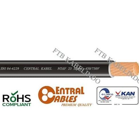 Promo SNI CENTRAL KABEL NYAF 1x25 Sqmm 450/750V Meteran ( RV / H07VK / NYAF 25mm NYAF 1x25mm NYAF 25